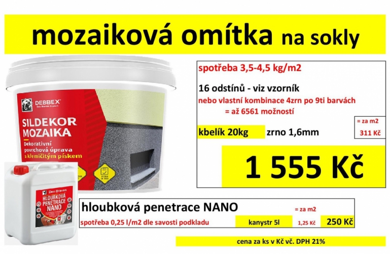 fasádní soklové mozaiky