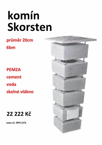 komín Skorsten 200 6m