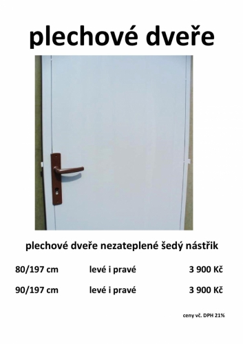 plechové dveře ve Štětí