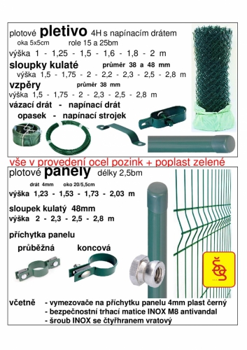 pletiva a plotové panely
